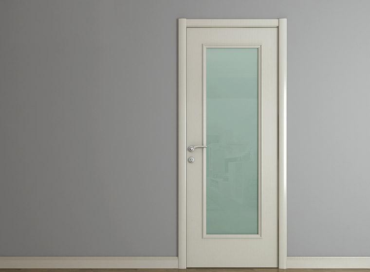 索菲亚木门卧室门厨卫门实木复合门简伊系列免漆玻璃门